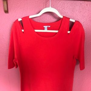 Short sleeve Orange sweater